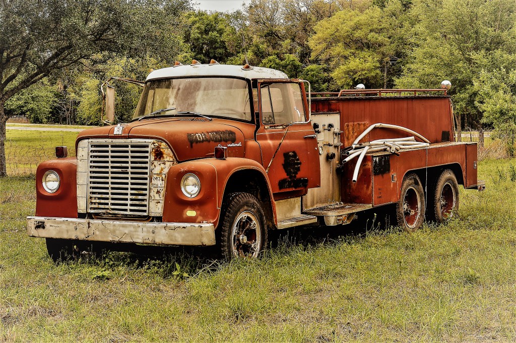 Utterly Forlorn Fire Truck | Lis'Anne Harris
